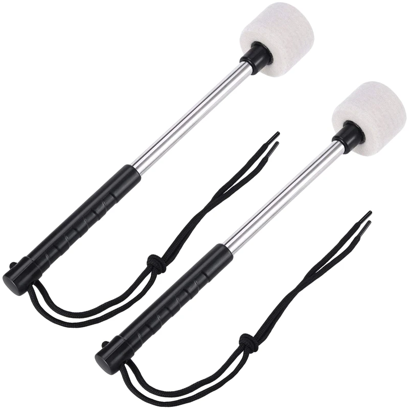 2Pcs Bass Drum Mallet Felt Head Percussion Mallets Timpani Sticks with Stainless Steel Handle,White
2Pcs Bass Drum Mallet Felt Head Percussion Mallets Timpani Sticks with Stainless Steel Handle,White