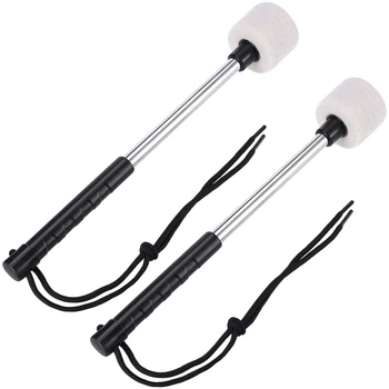 2Pcs Bass Drum Mallet Felt Head Percussion Mallets Timpani Sticks with Stainless Steel Handle,White
2Pcs Bass Drum Mallet Felt Head Percussion Mallets Timpani Sticks with Stainless Steel Handle,White