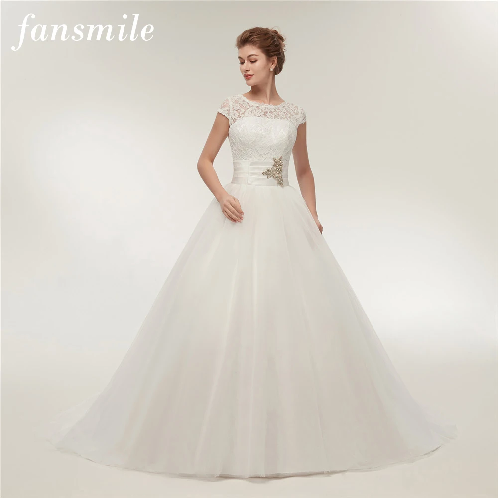 Fansmile Real Photo Lace Wedding Dresses Long Train 2019 Customized Plus Size Bridal Dress Wedding Gowns Free Shipping FSM-150T
Fansmile Real Photo Lace Wedding Dresses Long Train 2019 Customized Plus Size Bridal Dress Wedding Gowns Free Shipping FSM-150T