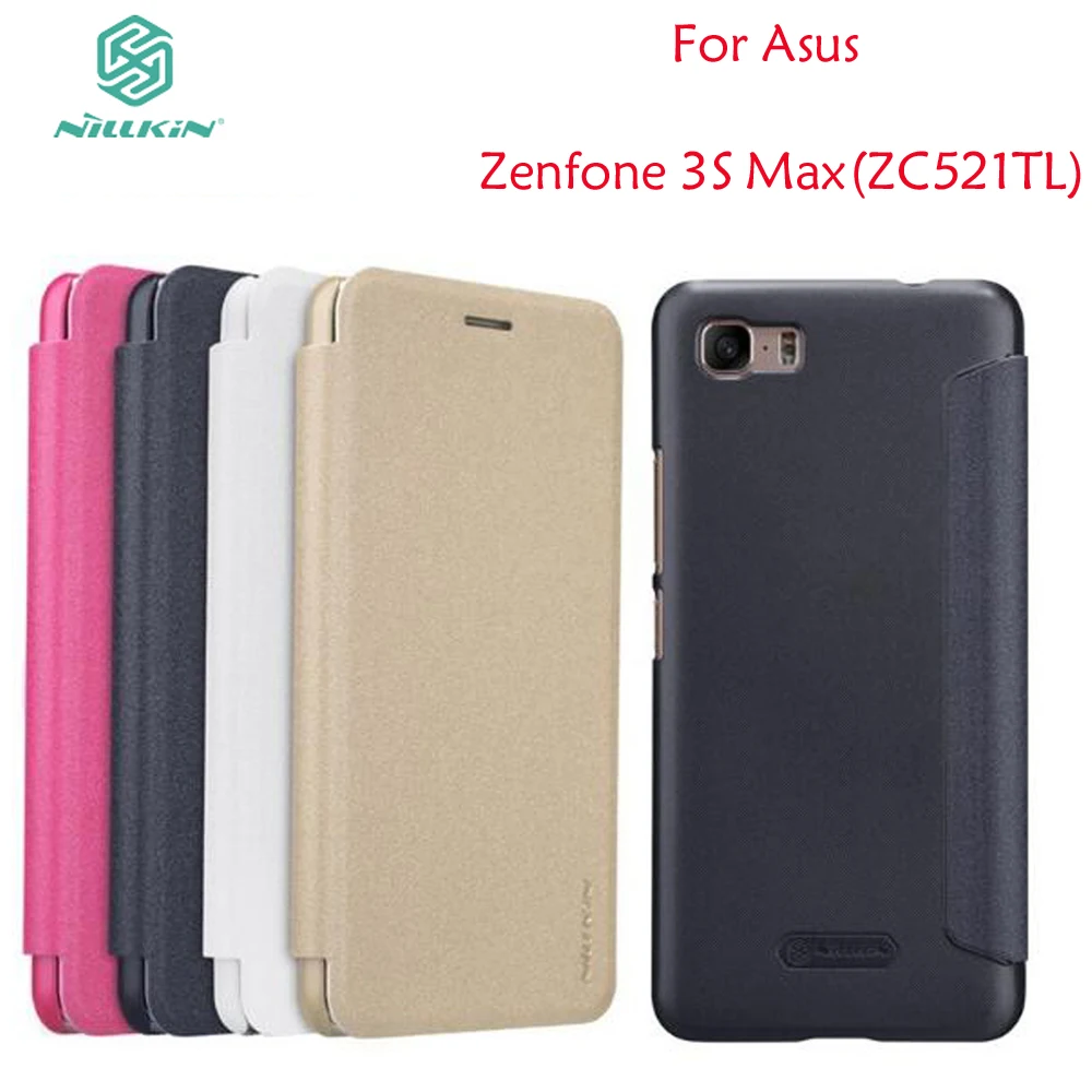 

sFor Asus Zenfone 3S Max ZC521TL Flip Case ZC521TL Case Nillkin Sparkle PU Leather Cover Case For ASUS Zenfone 3S Max ZC521TL