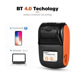 Оптовая продажа Pos мини мобильный Термальный чековый принтер карманный беспроводной принтер Bluetooth для Android iOS телефон Поддержка ESC/POS