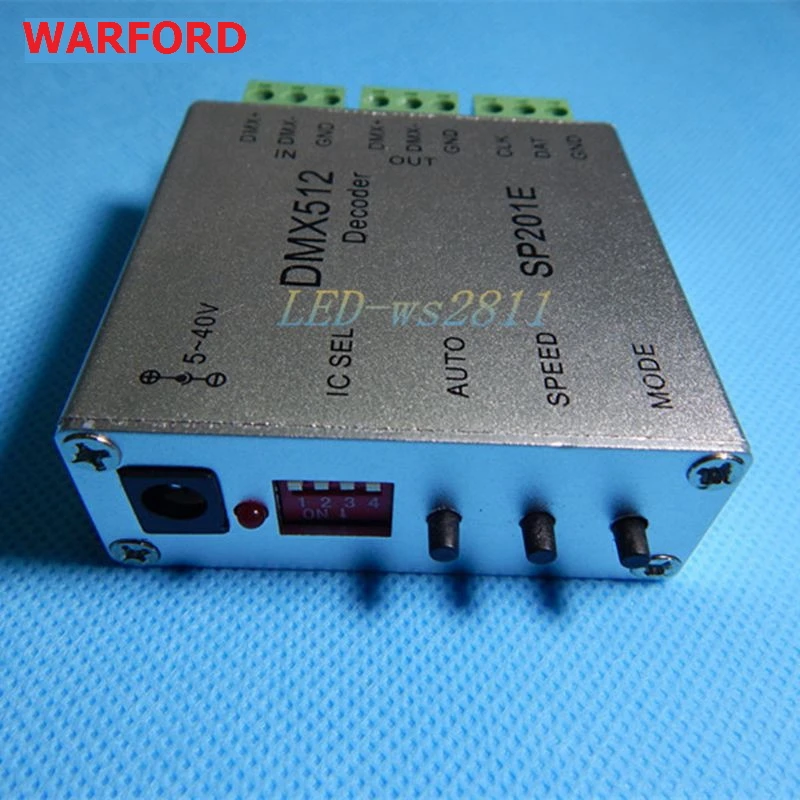 DMX512/DMX SP201E decoder operation instructions led RGB controller support almost every kind of LED-DRIVER-IC RGB controller
DMX512/DMX SP201E decoder operation instructions led RGB controller support almost every kind of LED-DRIVER-IC RGB controller