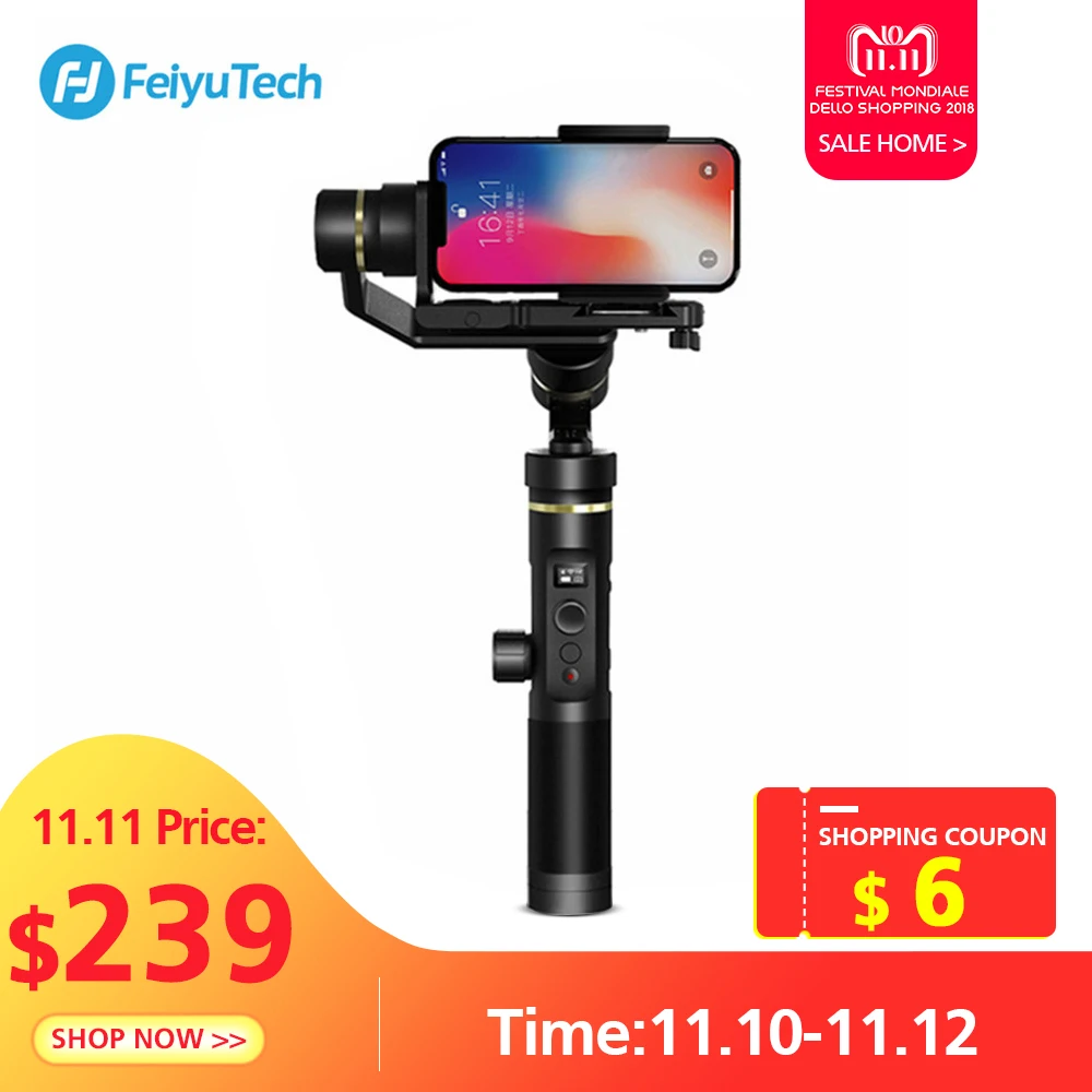 FY FEIYUTECH G6 Plus 3-Axis Handheld Gimbal Stabilizer For Action Camera Digital Cameras Smartphones Remote Control Toys Parts
FY FEIYUTECH G6 Plus 3-Axis Handheld Gimbal Stabilizer For Action Camera Digital Cameras Smartphones Remote Control Toys Parts