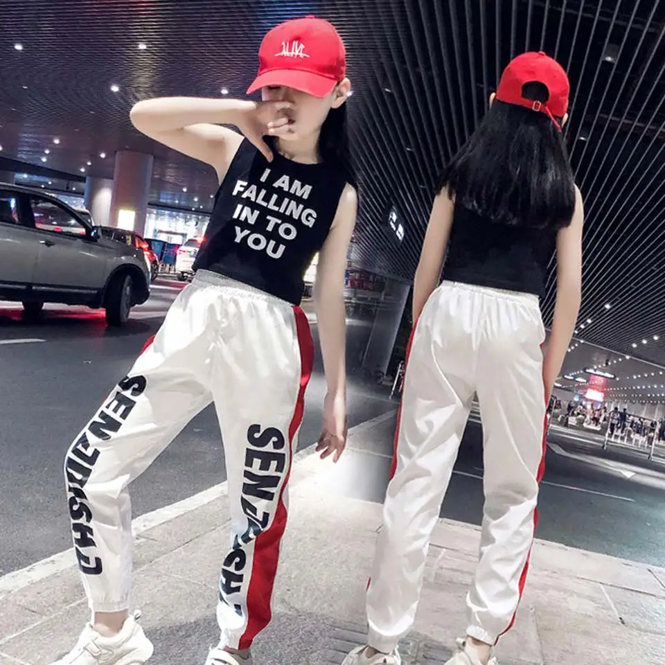 Kids Letter Crop Tank Tops Legging Two Pieces Set For Girls Summer Style Teenage Girl Hip Hop Clothing 10 12 14 16 Years
Kids Letter Crop Tank Tops Legging Two Pieces Set For Girls Summer Style Teenage Girl Hip Hop Clothing 10 12 14 16 Years