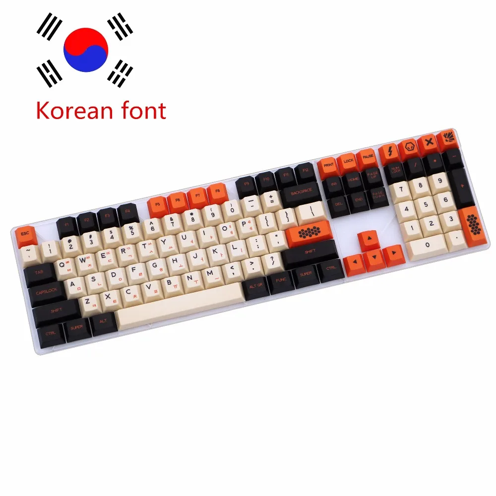 New product 104/108/125 PBT Thick Keycap Dye-Sublimated Korean layout Cherry MX Switch Keycap for Mechanical Gaming Keyboard
New product 104/108/125 PBT Thick Keycap Dye-Sublimated Korean layout Cherry MX Switch Keycap for Mechanical Gaming Keyboard