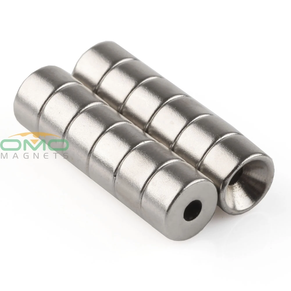 OMO Magnetics 12pcs Strong Neodymium Round Ring Cylinder Countersunk Hole 2mm Magnets 7mm x 4mm
OMO Magnetics 12pcs Strong Neodymium Round Ring Cylinder Countersunk Hole 2mm Magnets 7mm x 4mm