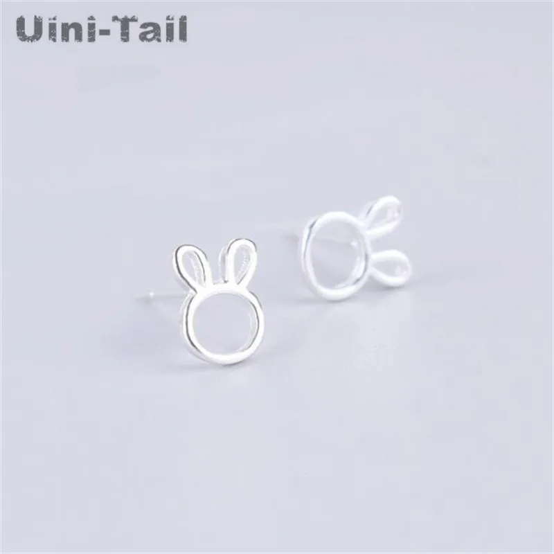 Uini-Tail 925 тибетское серебро Корейская версия изящного минималистского милого