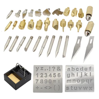 39pcs 220v 60w Adjustable Soldering Iron Carving Pyrography Tool Wood Embossing Burning Soldering Pen Set Welding Tips Kit
39pcs 220v 60w Adjustable Soldering Iron Carving Pyrography Tool Wood Embossing Burning Soldering Pen Set Welding Tips Kit