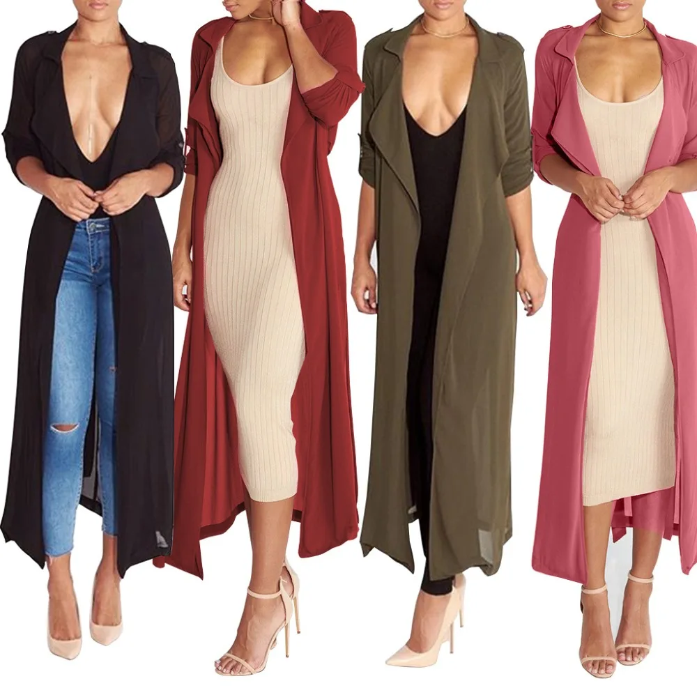 New Spring Women Maxi Dress Black Cape See Through Turn Down Collar Loose Black Dress Women Long Sleeve Chiffon Dress Vestidos
New Spring Women Maxi Dress Black Cape See Through Turn Down Collar Loose Black Dress Women Long Sleeve Chiffon Dress Vestidos