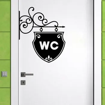 Vintage WC toilet bathroom Door wall sticker Doorplate decoration vinyl home decor decals waterproof Toilet sign wall stickers
Vintage WC toilet bathroom Door wall sticker Doorplate decoration vinyl home decor decals waterproof Toilet sign wall stickers