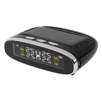 Solar Powered Car TPMS Wireless LCD Automobiles Wheel Tyre Tire Pressure Monitoring System with 4 External Sensors
Solar Powered Car TPMS Wireless LCD Automobiles Wheel Tyre Tire Pressure Monitoring System with 4 External Sensors