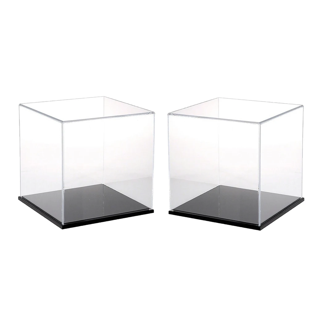 MagiDeal Clear Acrylic Display Box Case Protector Perspex 8x8x8cm for Amiibo Funko POP Model Dolls Showbox