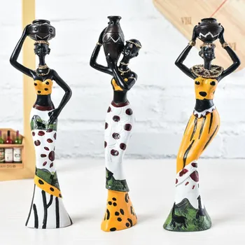 3Pcs Creative African Lady Resin Figurine Decorative Art Craft Dolls Ornament Sculpture Figurines Home Decoration Accessories
3Pcs Creative African Lady Resin Figurine Decorative Art Craft Dolls Ornament Sculpture Figurines Home Decoration Accessories