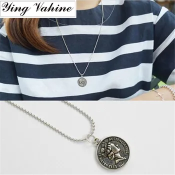 ying Vahine 100% 925 Sterling Silver Necklace Retro Thai Silver Round Dollar Coin Long Necklace for Women
ying Vahine 100% 925 Sterling Silver Necklace Retro Thai Silver Round Dollar Coin Long Necklace for Women