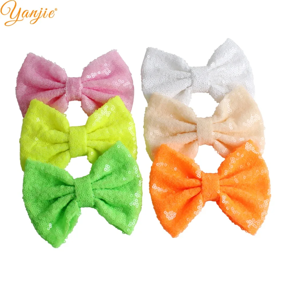 DHL 150pcs/lot 5" Sequin Bow Solid Knot Gold/Silver Hair Bow Without Clips For Girls And Kids DIY Headbands Hair Accessories
DHL 150pcs/lot 5" Sequin Bow Solid Knot Gold/Silver Hair Bow Without Clips For Girls And Kids DIY Headbands Hair Accessories