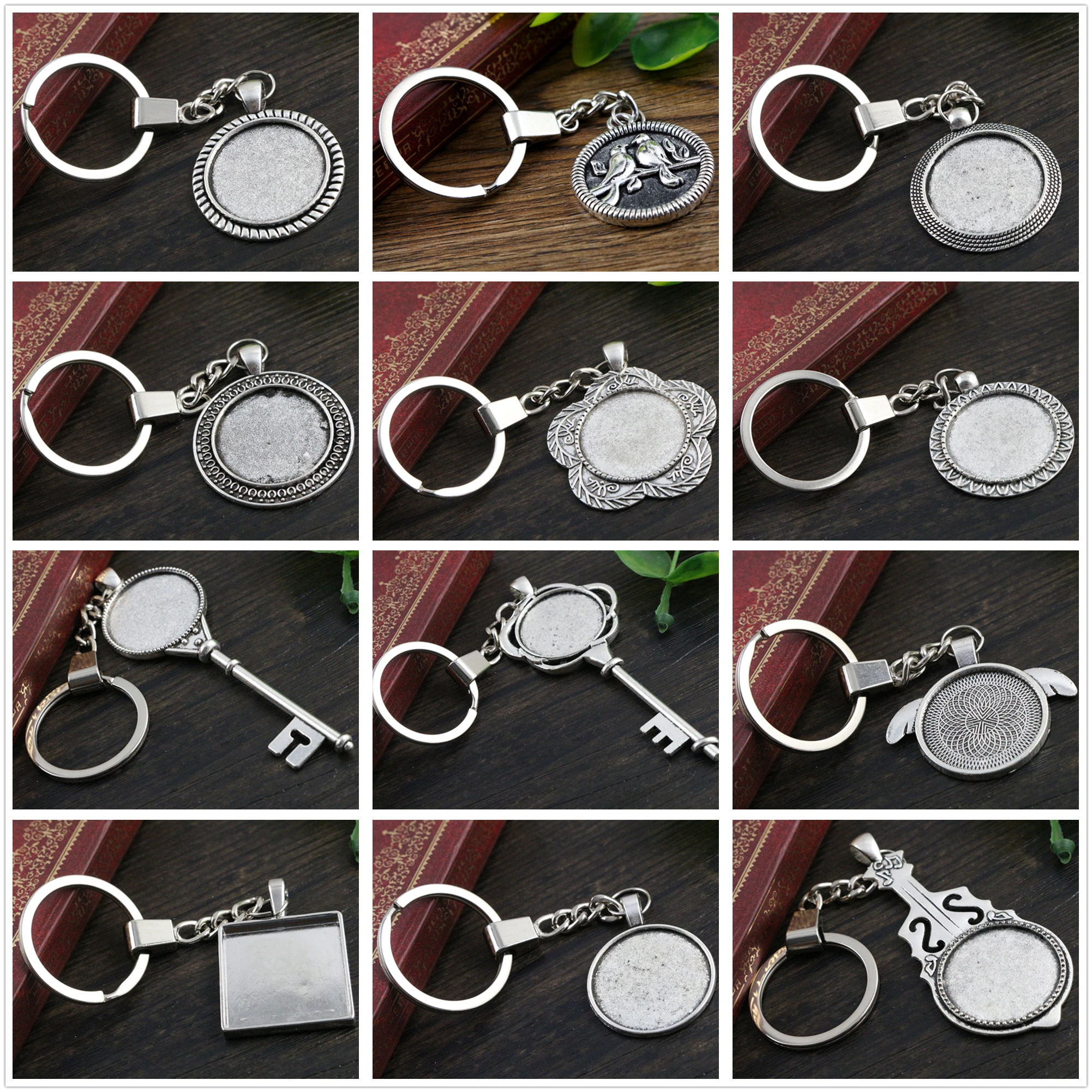 2pcs 25mm Inner Size Antique Silver Colors plated Cameo Setting Base;Handmade Cameo Setting, Metal Key Chains Accessor
2pcs 25mm Inner Size Antique Silver Colors plated Cameo Setting Base;Handmade Cameo Setting, Metal Key Chains Accessor