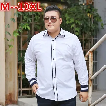 Plus size 10XL 8XL 6XL 5XL 4XL Men Shirts New Arrivals Slim Fit Male Shirt Solid Long Sleeve British Style Cotton Men's Shirt 
Plus size 10XL 8XL 6XL 5XL 4XL Men Shirts New Arrivals Slim Fit Male Shirt Solid Long Sleeve British Style Cotton Men's Shirt