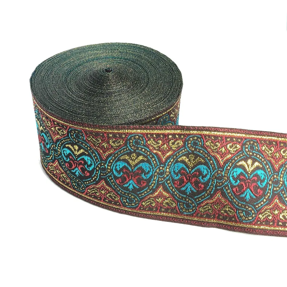 ZERZEEMOOY 2" 5cm 10yard/lot National Wind Embroidery Polyester Woven Jacquard Ribbon DIY Costume Lace Trim
ZERZEEMOOY 2" 5cm 10yard/lot National Wind Embroidery Polyester Woven Jacquard Ribbon DIY Costume Lace Trim
