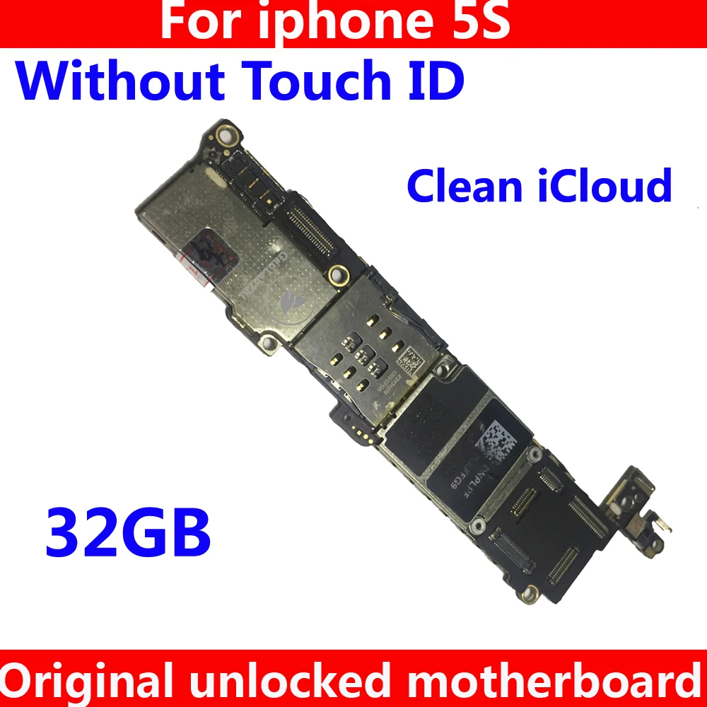 Good working motherboard for iphone 5 S 32GB Original IOS system for Apple Unlocked iCloud mainboard NO touch ID for iphone 5S
Good working motherboard for iphone 5 S 32GB Original IOS system for Apple Unlocked iCloud mainboard NO touch ID for iphone 5S