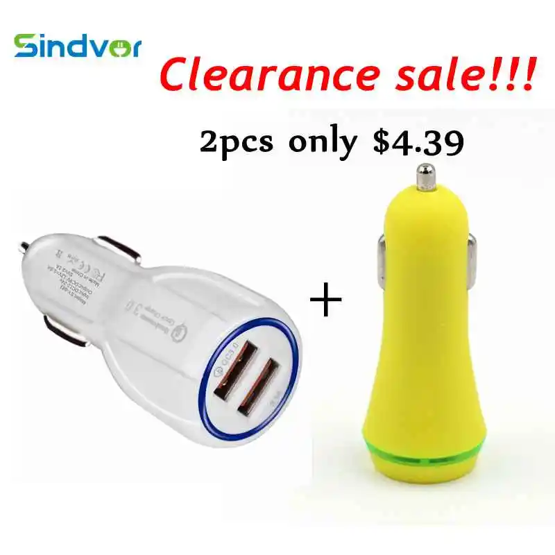 Quick Charge 3.0 Car Charger Portable 5V 3.1A Fast Charging GPS Dual USB Car-Charger For iPhone Samsung iPad Double USB Charger
Quick Charge 3.0 Car Charger Portable 5V 3.1A Fast Charging GPS Dual USB Car-Charger For iPhone Samsung iPad Double USB Charger