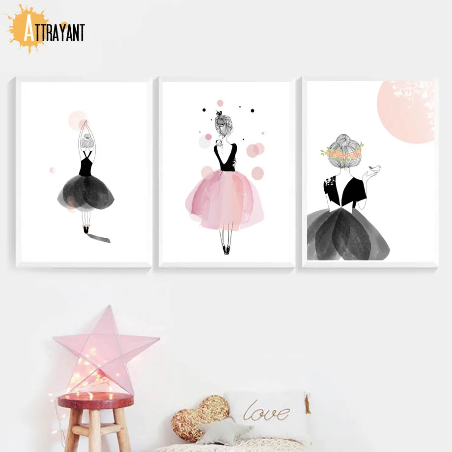 Girl Ballet Dancer Wall Art Canvas Painting Nordic Posters And Prints Wall Pictures For Kids Bedroom Baby Girl Room Home Decor
Girl Ballet Dancer Wall Art Canvas Painting Nordic Posters And Prints Wall Pictures For Kids Bedroom Baby Girl Room Home Decor