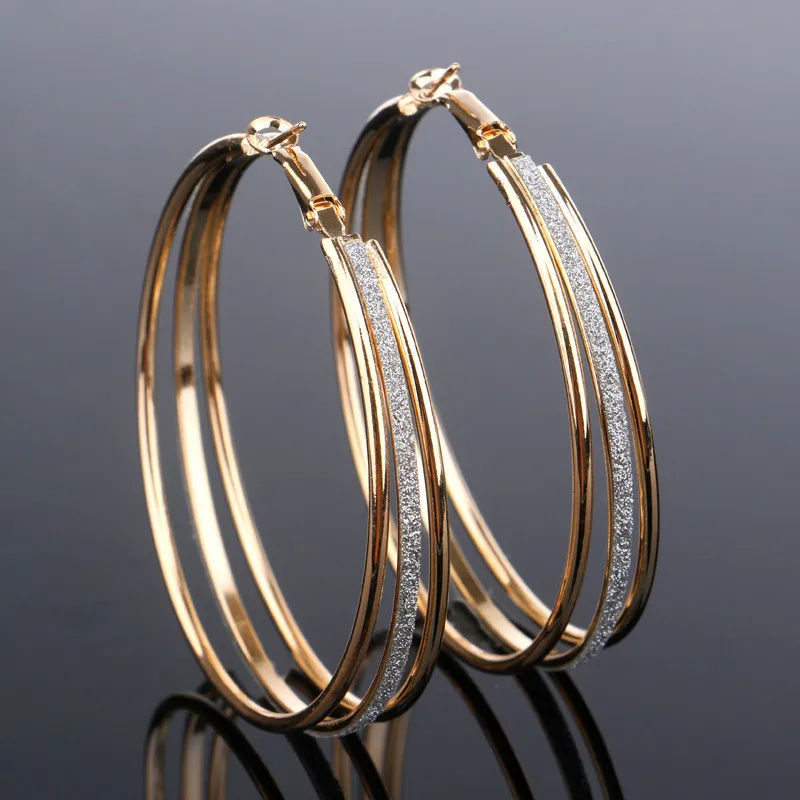 Luxury Female Big Round Circle Hoop Earrings Fashion Silver Gold Color Wedding Earrings Vintage Retro Double Earrings For Women
Luxury Female Big Round Circle Hoop Earrings Fashion Silver Gold Color Wedding Earrings Vintage Retro Double Earrings For Women