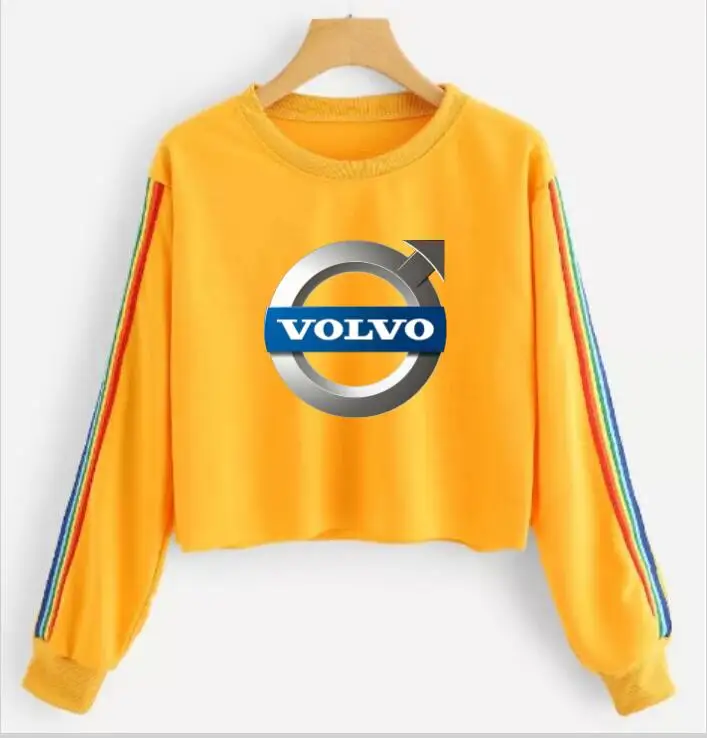 Women's car volvo round neck long sleeve volvo hoodie short paragraph navel color rainbow stripes street coat
Women's car volvo round neck long sleeve volvo hoodie short paragraph navel color rainbow stripes street coat