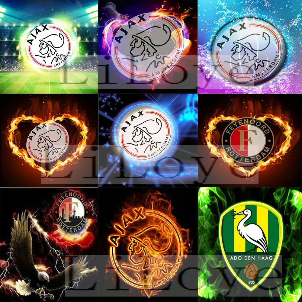 5d diamond painting soccer badge Feyenoord Full square / round rhinestone AJAX pattern diamond embroidery 3d mosaic logo QW1001
5d diamond painting soccer badge Feyenoord Full square / round rhinestone AJAX pattern diamond embroidery 3d mosaic logo QW1001