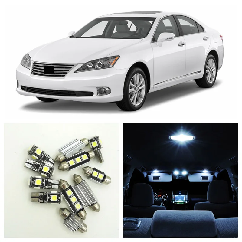 11pcs Canbus White Car LED Light Bulbs Interior Package Kit For 2007-2012 Lexus ES350 Map Door Trunk Step Courtesy Lights
11pcs Canbus White Car LED Light Bulbs Interior Package Kit For 2007-2012 Lexus ES350 Map Door Trunk Step Courtesy Lights