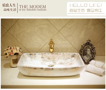 Bathroom Rectangular Vessel sink Ceramic countertop basins Porcelain hand painting art vessel XRS5118
Bathroom Rectangular Vessel sink Ceramic countertop basins Porcelain hand painting art vessel XRS5118