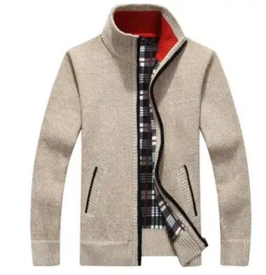Men's Solid Color Zipper Sweater Jacket Long-sleeved Thickening Plus Velvet Male Softshell Jacket Men
Men's Solid Color Zipper Sweater Jacket Long-sleeved Thickening Plus Velvet Male Softshell Jacket Men