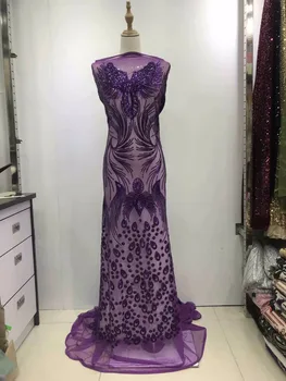 High Quality African Sequin Tulle Lace Fabric For Clothes Fashionable Purple color french tulle lace fabrics 5 yards XR-005
High Quality African Sequin Tulle Lace Fabric For Clothes Fashionable Purple color french tulle lace fabrics 5 yards XR-005