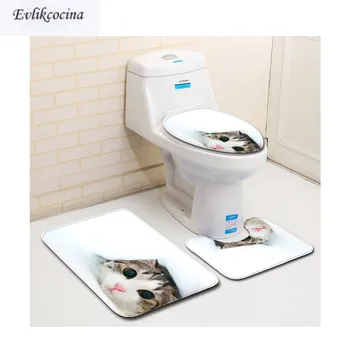 Free Shipping 3pcs Lovely Cat Banyo Bathroom Carpet Toilet U Type Bath Mats Set Non Slip Pad Tapis Salle De Bain Alfombra Bano
Free Shipping 3pcs Lovely Cat Banyo Bathroom Carpet Toilet U Type Bath Mats Set Non Slip Pad Tapis Salle De Bain Alfombra Bano