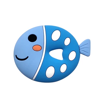 10pcs Food Grade Silicone Diy Fish Baby Teether Chewing Ring Silicone Baby Teething Toys Gift For Kids Children Charms
10pcs Food Grade Silicone Diy Fish Baby Teether Chewing Ring Silicone Baby Teething Toys Gift For Kids Children Charms