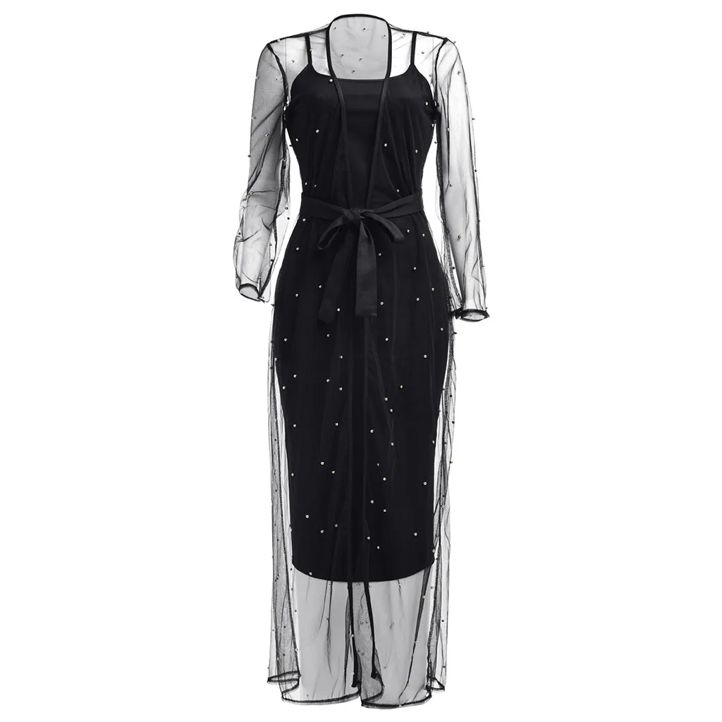 Women's Sexy Solid Tight Sling Dress With Long Sleeve Diamonds Perspective Smock Comfortable fabrics Dropshipping#35
Women's Sexy Solid Tight Sling Dress With Long Sleeve Diamonds Perspective Smock Comfortable fabrics Dropshipping#35