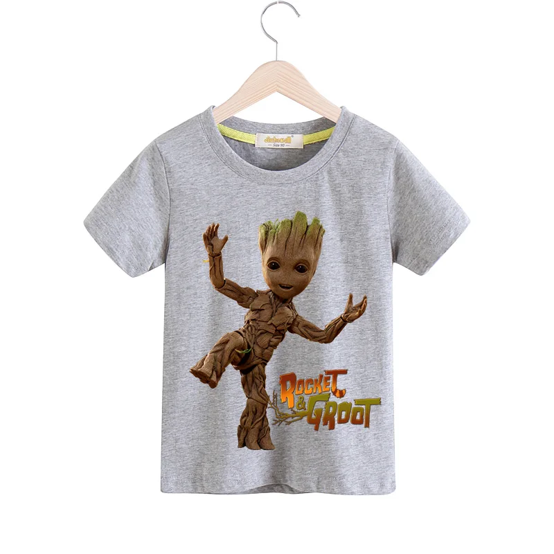 Boys Girls T Shirt Children T-shirts Kids Summer Short Sleeve Tees Top Clothing Baby I'm Groot Print Tshirts Costume 2019 TX147 (6)