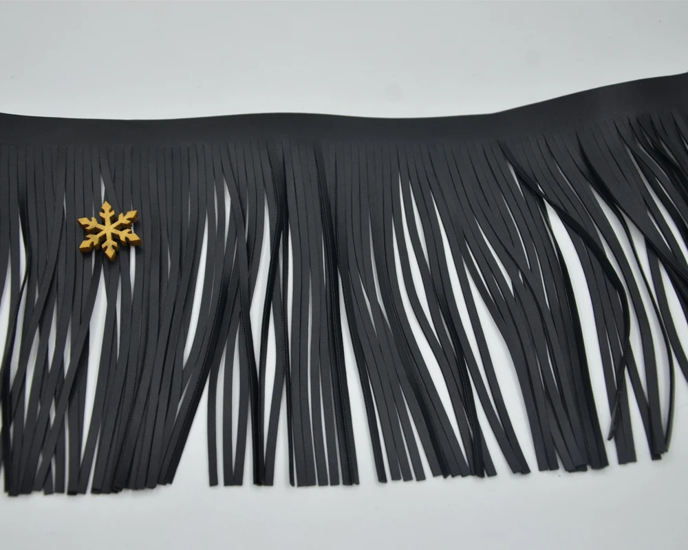 2yards Size 16cm/12cm/15cm Width Black Color Double Side Imitation Leather Tassel Trim For Lady Dress Fashion Fringe Lace
2yards Size 16cm/12cm/15cm Width Black Color Double Side Imitation Leather Tassel Trim For Lady Dress Fashion Fringe Lace