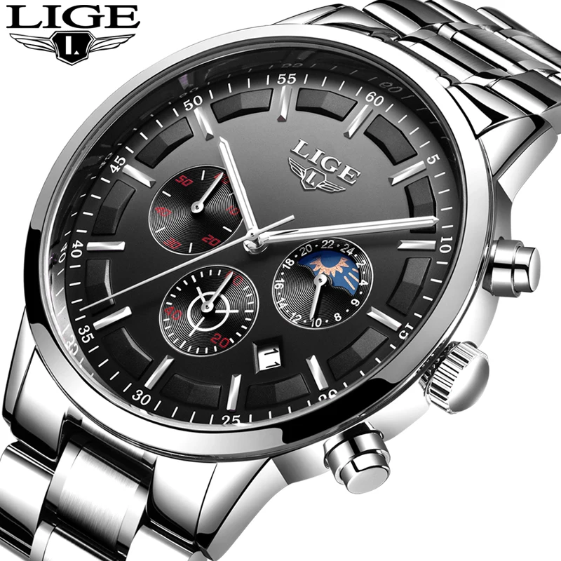 Reloj Hombre LIGE Mens Watches Top Brand Luxury Fashion Quartz Wrist Watch Male Business All Steel Waterproof Clock Montre Homme
Reloj Hombre LIGE Mens Watches Top Brand Luxury Fashion Quartz Wrist Watch Male Business All Steel Waterproof Clock Montre Homme