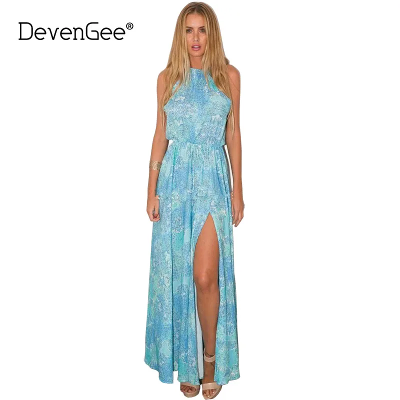DevenGee Fashion Women Summer Long Maxi Dress 2018 Sexy Off Shoulder Sleeveless Chiffon Print Ladies Casual Beach Boho Dresses
DevenGee Fashion Women Summer Long Maxi Dress 2018 Sexy Off Shoulder Sleeveless Chiffon Print Ladies Casual Beach Boho Dresses