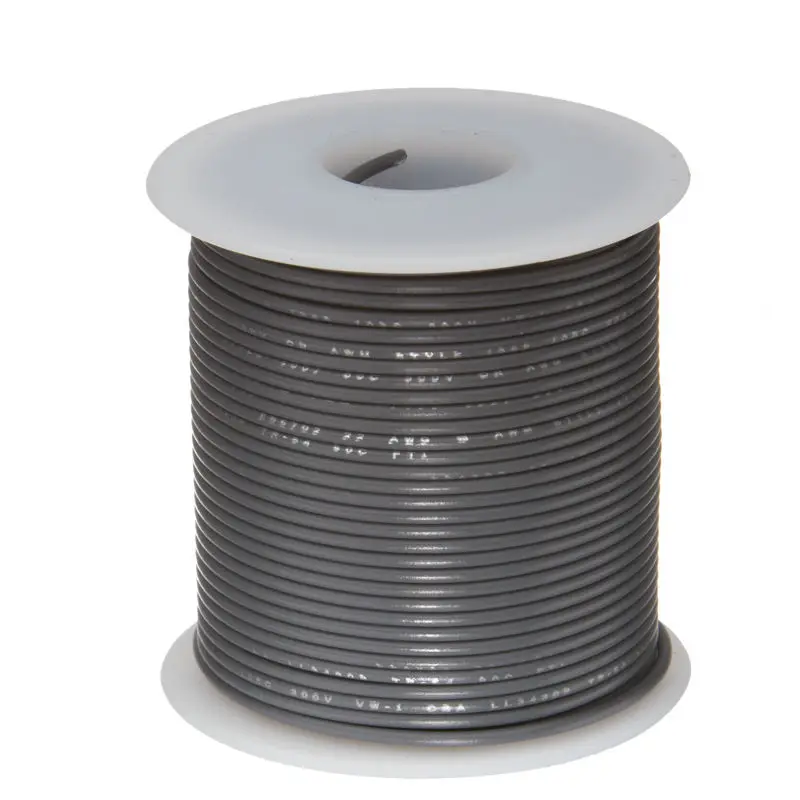 30 Meters 26 AWG UL1007 Gray Electronic Wire 26awg PVC Electronic Cable Tinned copper OD 1.3mm #26
30 Meters 26 AWG UL1007 Gray Electronic Wire 26awg PVC Electronic Cable Tinned copper OD 1.3mm #26