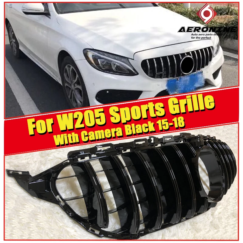 GTS Style Grille grill W205 C205 X205 C Class Models with 360 Camera Replacement ABS Black Sporty Front For Mercedes 2015-2018
GTS Style Grille grill W205 C205 X205 C Class Models with 360 Camera Replacement ABS Black Sporty Front For Mercedes 2015-2018