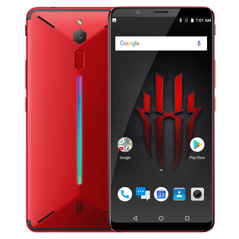 Nubia Red Magic Global ROM Snapdragon 835 Octa Core 6.0" Android 8.1 Gaming Phone 6GB RAM 64GB ROM 2160*1080P 24.0MP Fingerprint
Nubia Red Magic Global ROM Snapdragon 835 Octa Core 6.0" Android 8.1 Gaming Phone 6GB RAM 64GB ROM 2160*1080P 24.0MP Fingerprint