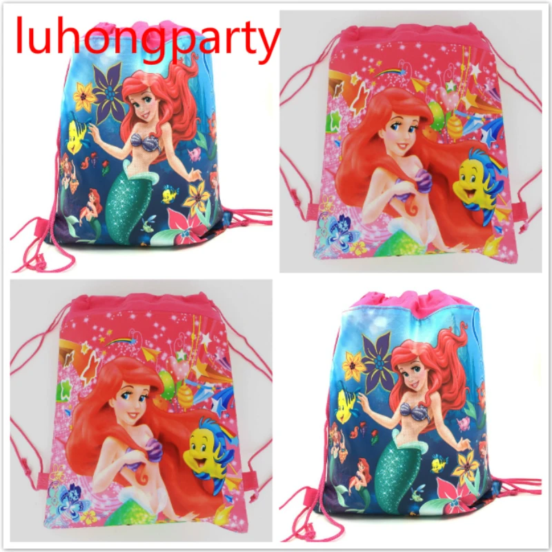 1pcs 34*27cm Little Mermaid theme non-woven bags fabrics drawstring backpack kids birthday party gift Bags
1pcs 34*27cm Little Mermaid theme non-woven bags fabrics drawstring backpack kids birthday party gift Bags