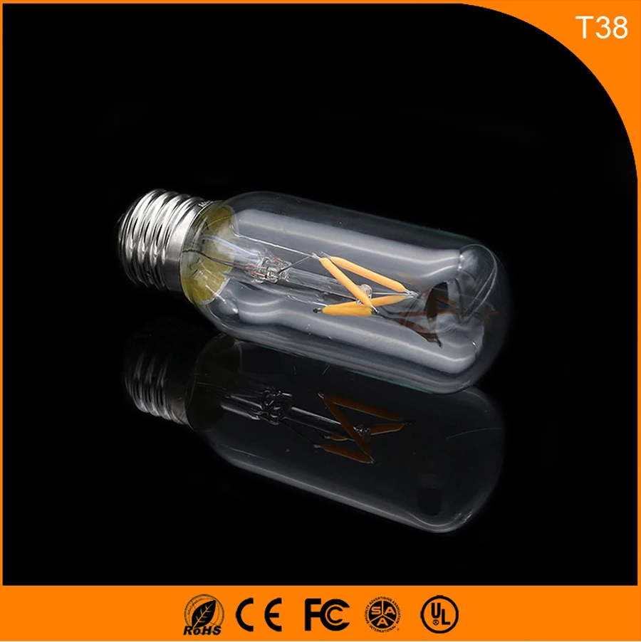 50PCS 2W E27 B22 Led Bulb, T38 LED COB Vintage Edison Light ,Filament Light Retro Bulb AC 220V
50PCS 2W E27 B22 Led Bulb, T38 LED COB Vintage Edison Light ,Filament Light Retro Bulb AC 220V