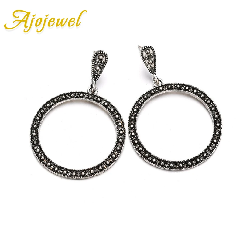 Ajojewel Simple Style Antique Vintage Earrings Big Round Black Rhinestone Retro Drop Earrings boucles d'oreilles
Ajojewel Simple Style Antique Vintage Earrings Big Round Black Rhinestone Retro Drop Earrings boucles d'oreilles