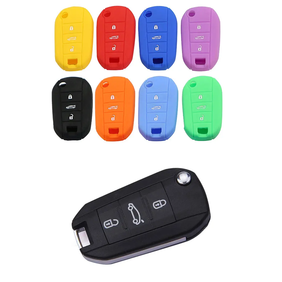 Carmilla Silicone Flip Car Key Cover Fit for Citroen C4 CACTUS C5 C3 for Peugeot 508 301 2008 3008 408 Key Case Bag Holder 
Carmilla Silicone Flip Car Key Cover Fit for Citroen C4 CACTUS C5 C3 for Peugeot 508 301 2008 3008 408 Key Case Bag Holder