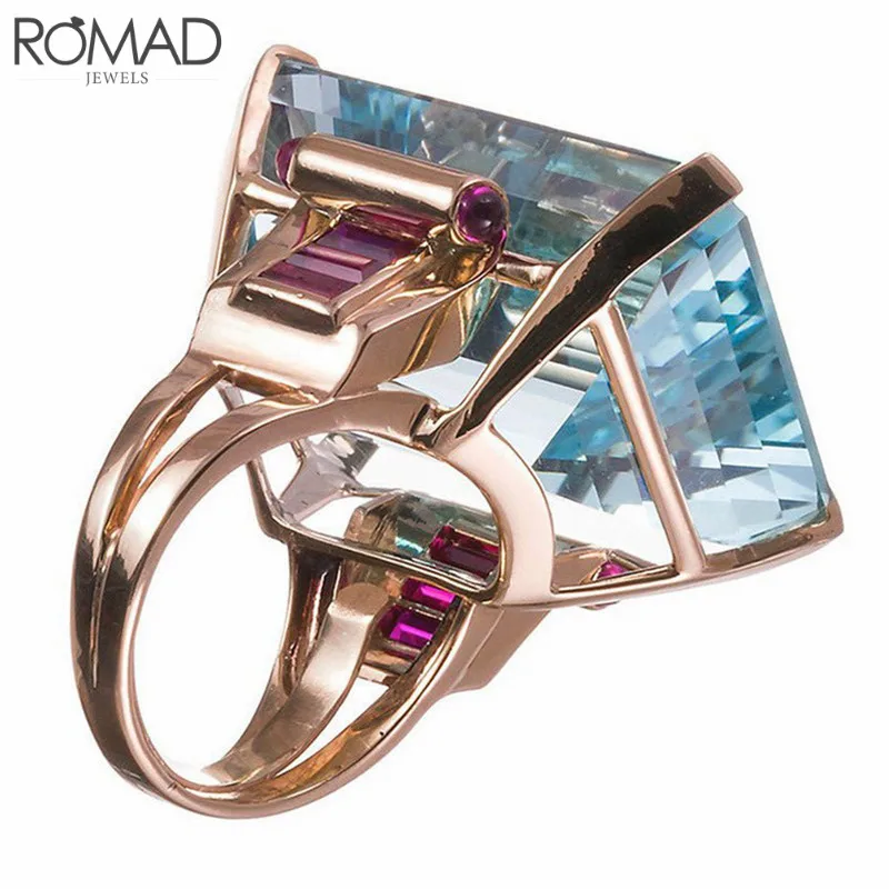 GS Elegant Blue Zircon Rings For Women Rose Gold Color Wedding Engagement Ring Men Big Square Shape Stone Ring Jewelry Gift R5GR
GS Elegant Blue Zircon Rings For Women Rose Gold Color Wedding Engagement Ring Men Big Square Shape Stone Ring Jewelry Gift R5GR