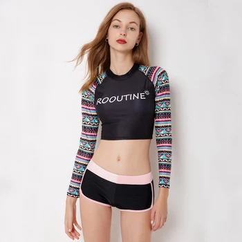 Printing Long Sleeve Swimming Suit For Women Two-Piece Swimwear Female Surfing Swimsuit Bathing Suits High Quality Bikini Set
Printing Long Sleeve Swimming Suit For Women Two-Piece Swimwear Female Surfing Swimsuit Bathing Suits High Quality Bikini Set