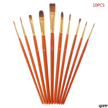 Drop Ship&Wholesale 10Pcs Artist Paint Brush Set Nylon Hair Watercolor Acrylic Oil Painting Drawing Supplies June 4
Drop Ship&Wholesale 10Pcs Artist Paint Brush Set Nylon Hair Watercolor Acrylic Oil Painting Drawing Supplies June 4