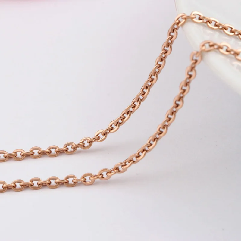 Rose Gold Chain Flated Wholesale Free Shipping Jewelry New Fashion Women Jewelry Rose Gold Fine Chain Necklaces
Rose Gold Chain Flated Wholesale Free Shipping Jewelry New Fashion Women Jewelry Rose Gold Fine Chain Necklaces